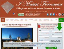 Tablet Screenshot of imastrifornaciai.it